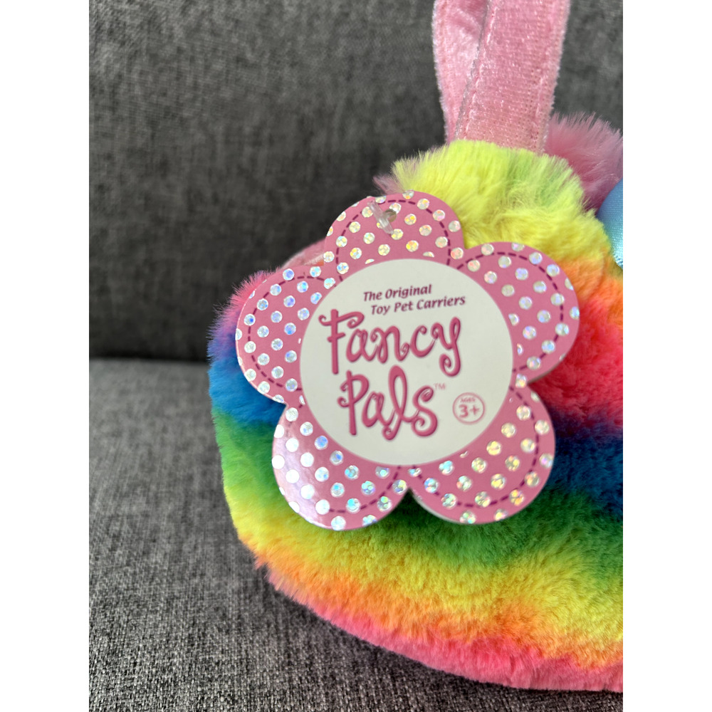Aurora Fancy Pals Carrier Rainbow Unicorn 7" Stuffed Animal - Picture 5 of 6
